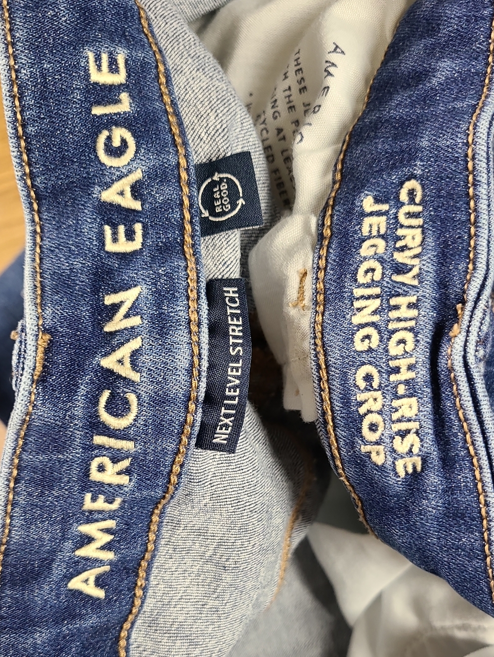 AMERICAN EAGLE 20x26.5 2023 Curvy High-rise Jegging Crop Pre-owned Womens  Jeans